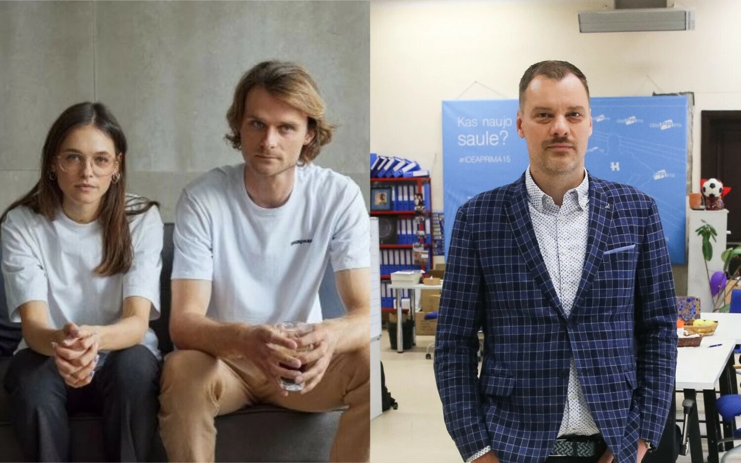 Iš kairės: Vaida Stankutė ir Lukas Paškauskas, virtualių psichologų konsultacijų „Pasikalbėk“ įkūrėjai, Paulius Tamulionis, „Visipsichologai.lt“ vadovas ir bendraturtis.