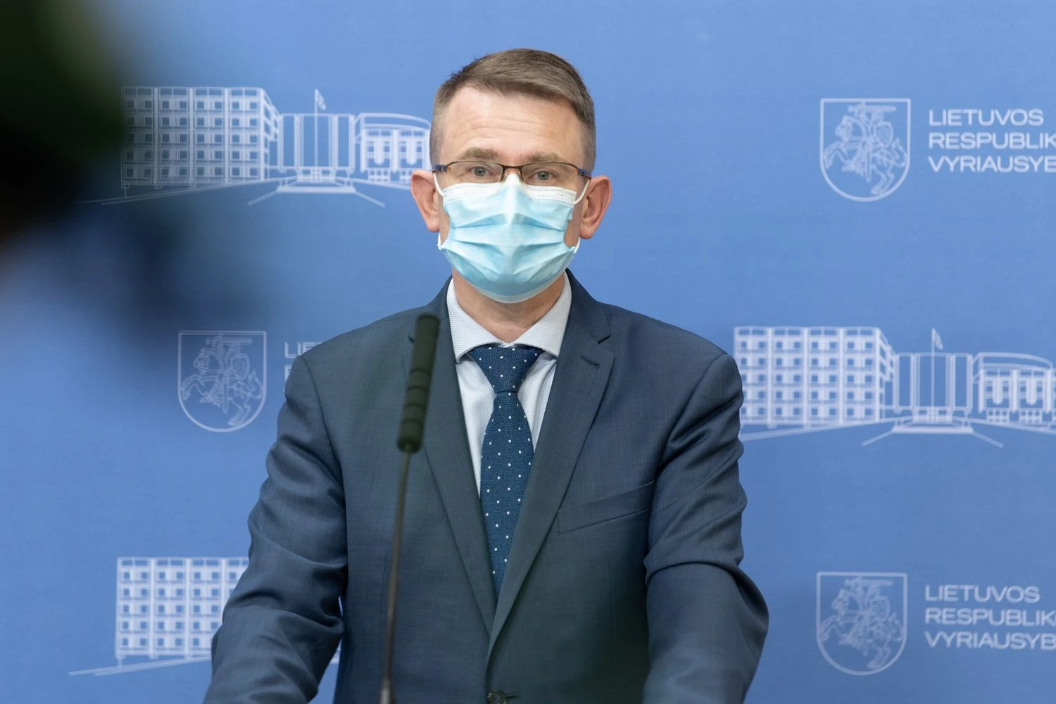 2021-05-26 LRV nuotolinė spaudos konferencija ir vyriausybės posėdis. Laimos Penek (LRVK) nuotr.