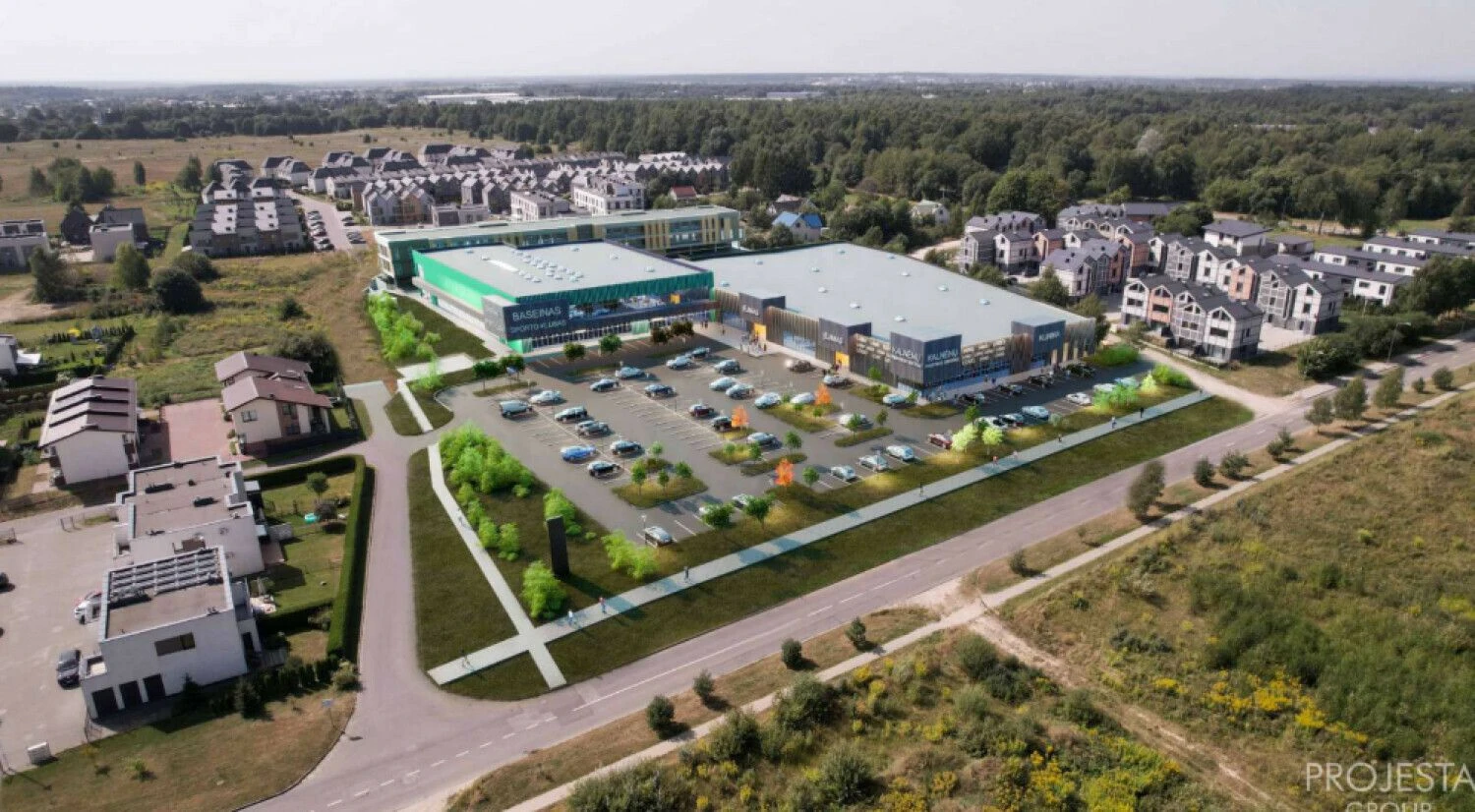 Įmonės vizualizacija.