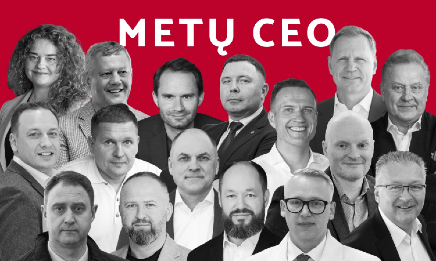 Kandidatai į Metų CEO titulą. VŽ vizualizacija