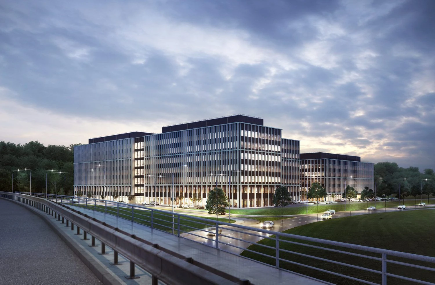 Biurų pastatas „Business Garden Vilnius“. Bendrovės vizualizacija.