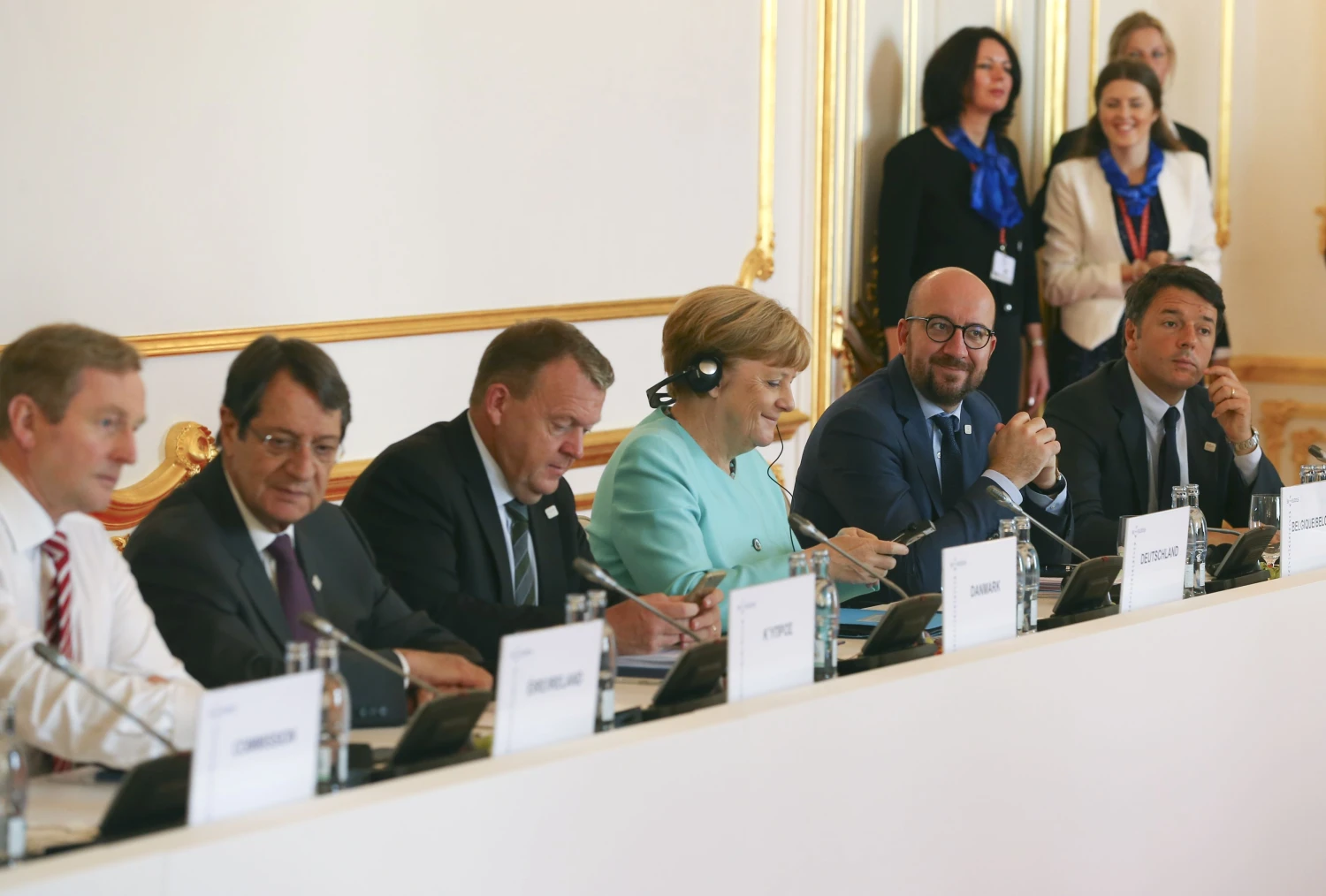 Penktadienį Bratislavoje ES lyderiai svarsto Bendrijos ateitį po „Brexit“. Yveso Hermano („Reuters“ / „Scanpix“) nuotr.