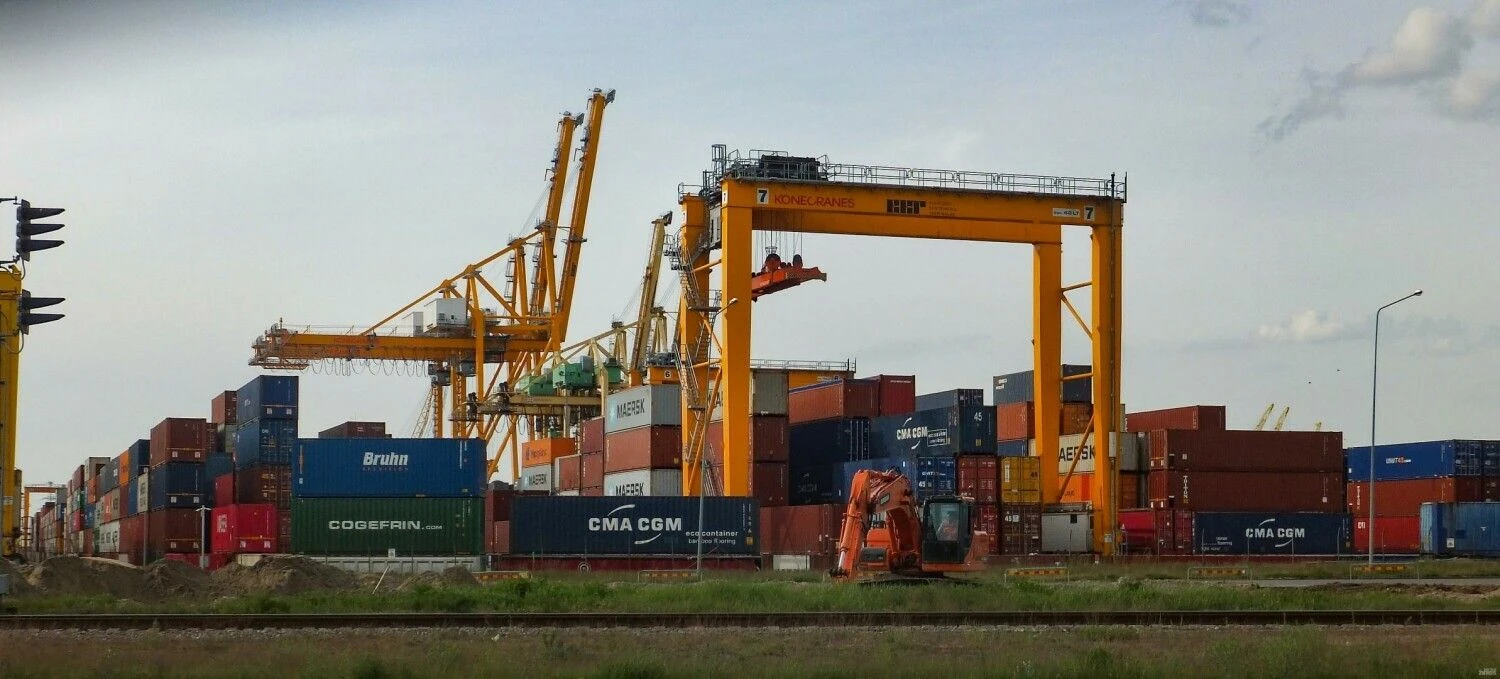 Klaipėdos konteinerių terminalas. Algimanto Kalvaičio nuotr.