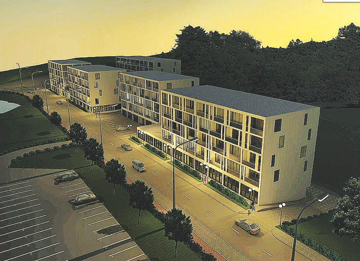 Bendrovės vizualizacija.