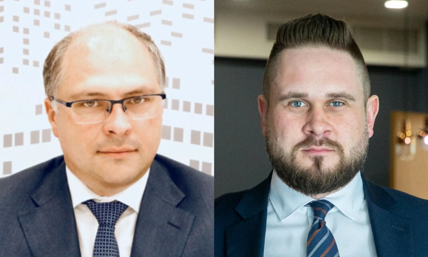 Donatas Jurevičius, bendrovės „Eriadas“ bendraturtis, Karolis Šarūnas, bendrovės „I Asset Management“ fondo vadovas. VŽ koliažas.