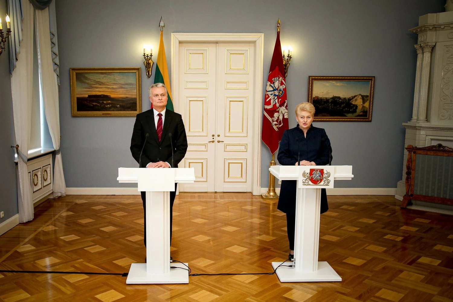 Prezidentė Dalia Grybauskaitė susitiko su išrinktuoju prezidentu Gitanu Nausėda. Vladimiro Ivanovo (VŽ) nuotr.