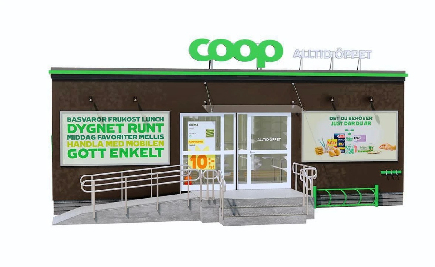 Įmonės vizualizacija.