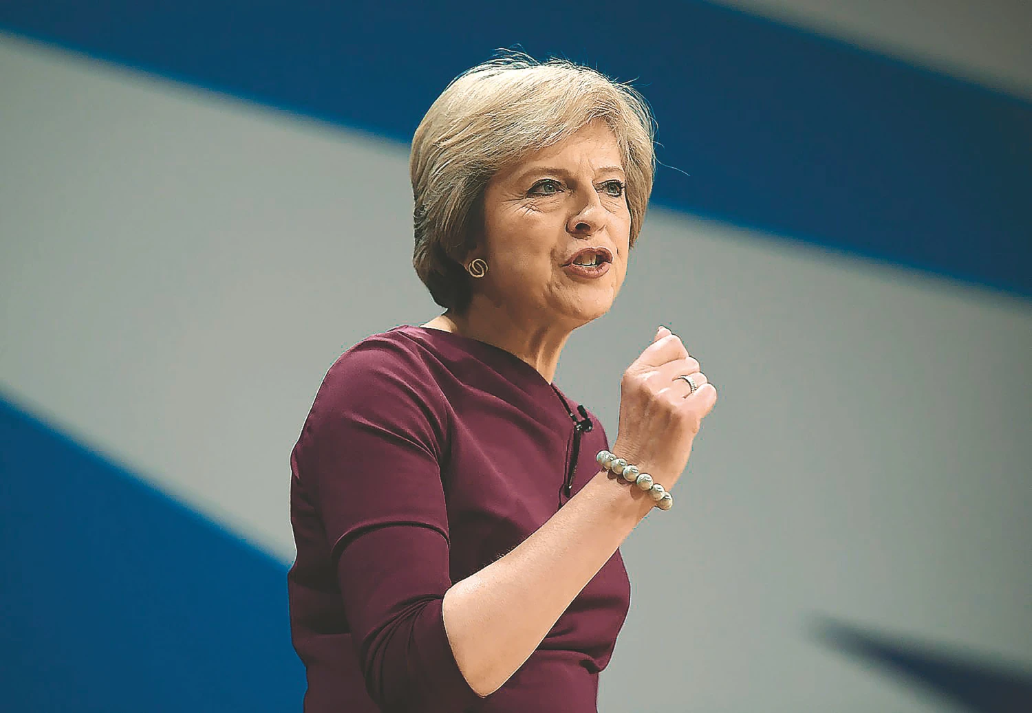 JK premjerė Theresa May: „Po „Brexit“ būsime globali valstybė.“ Toby Melville („Reuters“ / „Scanpix“) nuotr.