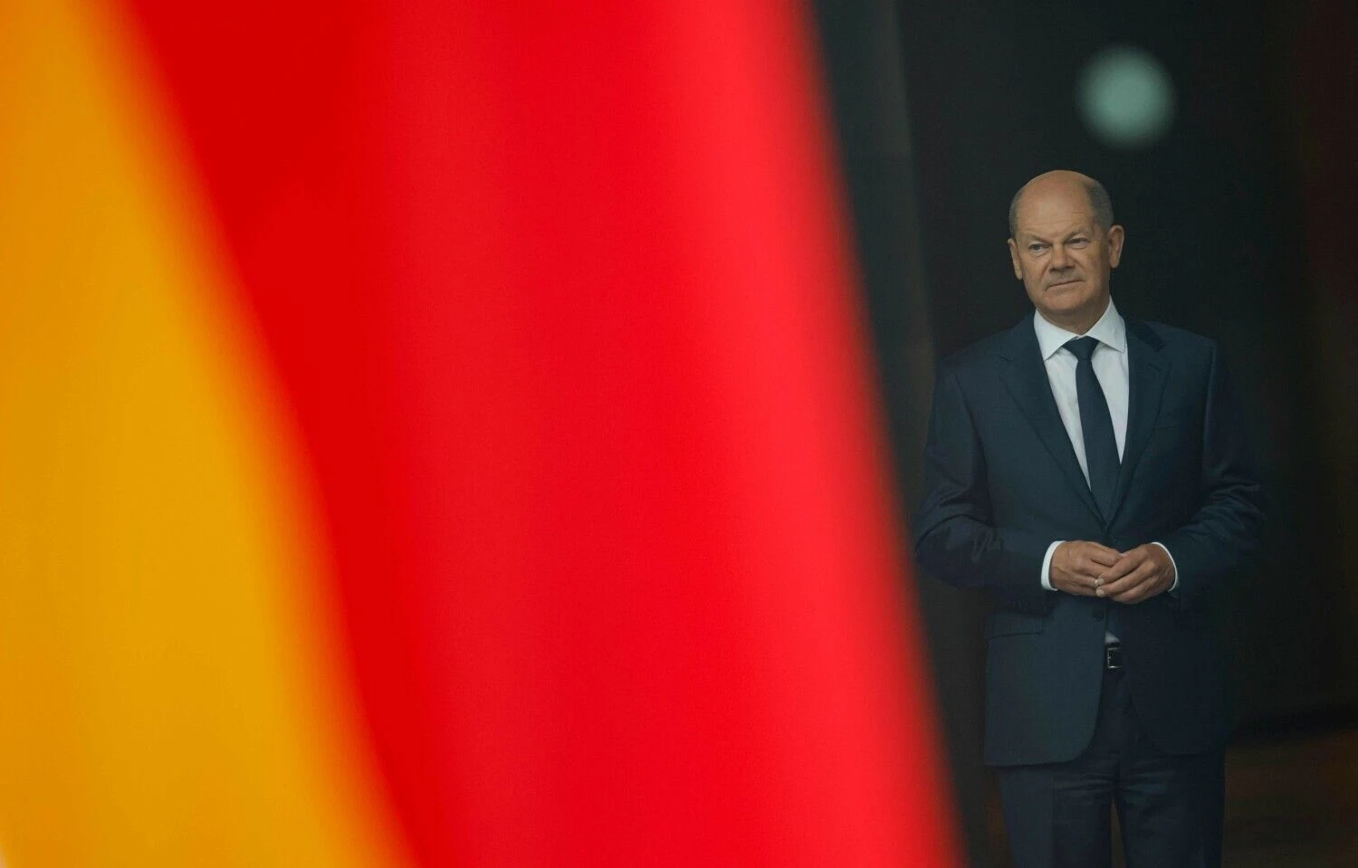 Vokietijos kancleris Olafas Scholzas. Michelle Tantussi (AFP / „Scanpix“) nuotr.