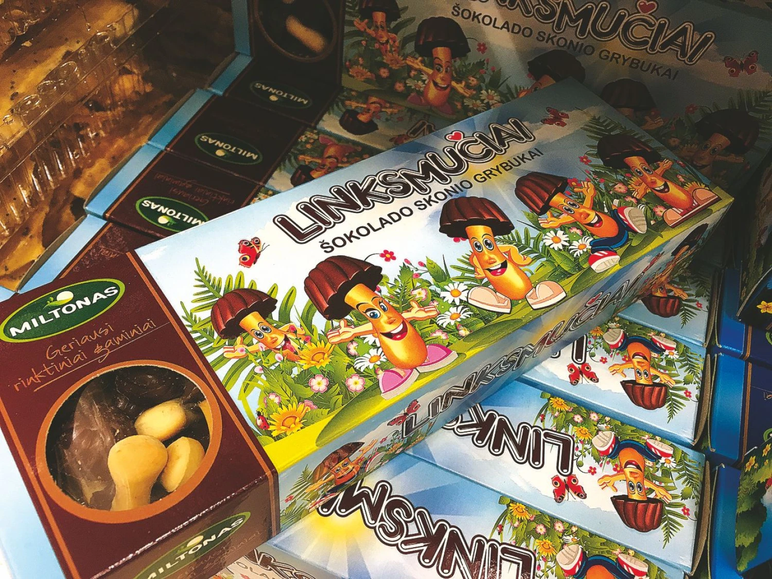 „Miltonas“ per dieną pagamina apie milijoną grybukų „Linksmučiai“ kojelių.
Vladimiro Ivanovo nuotr.