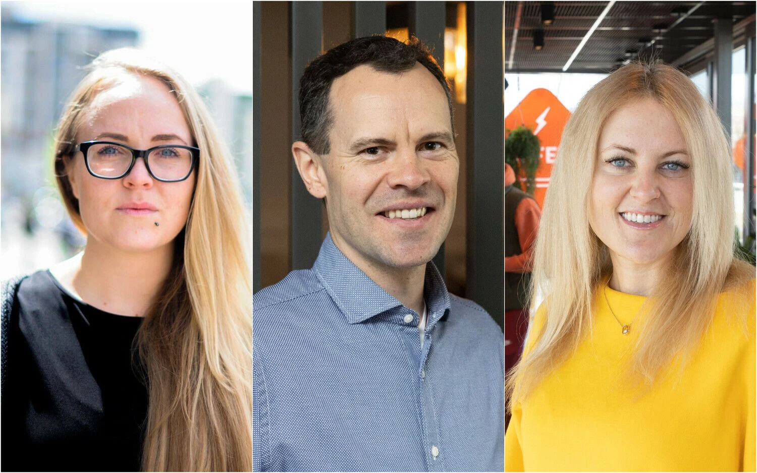 E. Gailė (kairėje), „Varlė.lt“ personalo vadovė, P.  Insoda, „NFQ Technologies“ direktorius, A. Čepukienė, UAB „Reitan Convenience Lithuania“ personalo vadovė. VŽ koliažas