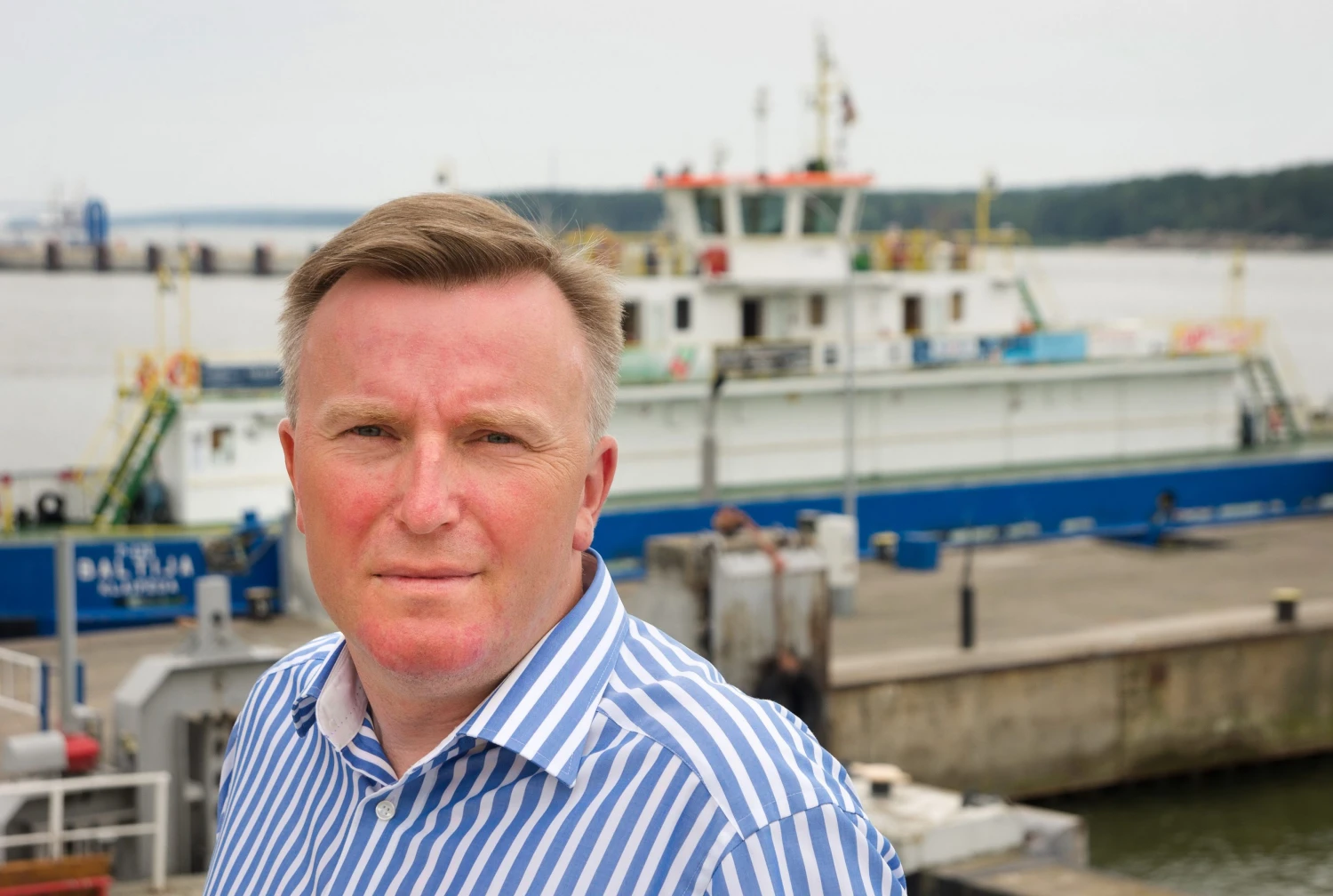 Darius Butvydas, AB „Smiltynės perkėla“ generalinis direktorius, sako, kad, nors pirmasis pusmetis ir nuostolingas, metus planuojama baigti pelningai. 
algimanto kalvaičio nuotr. 