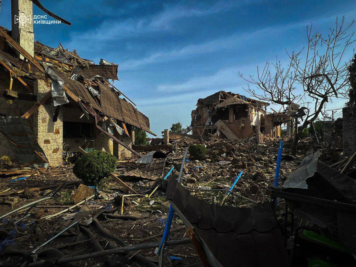 Kyjivo regionas po atakos. AFP/„Scanpix“ nuotr.