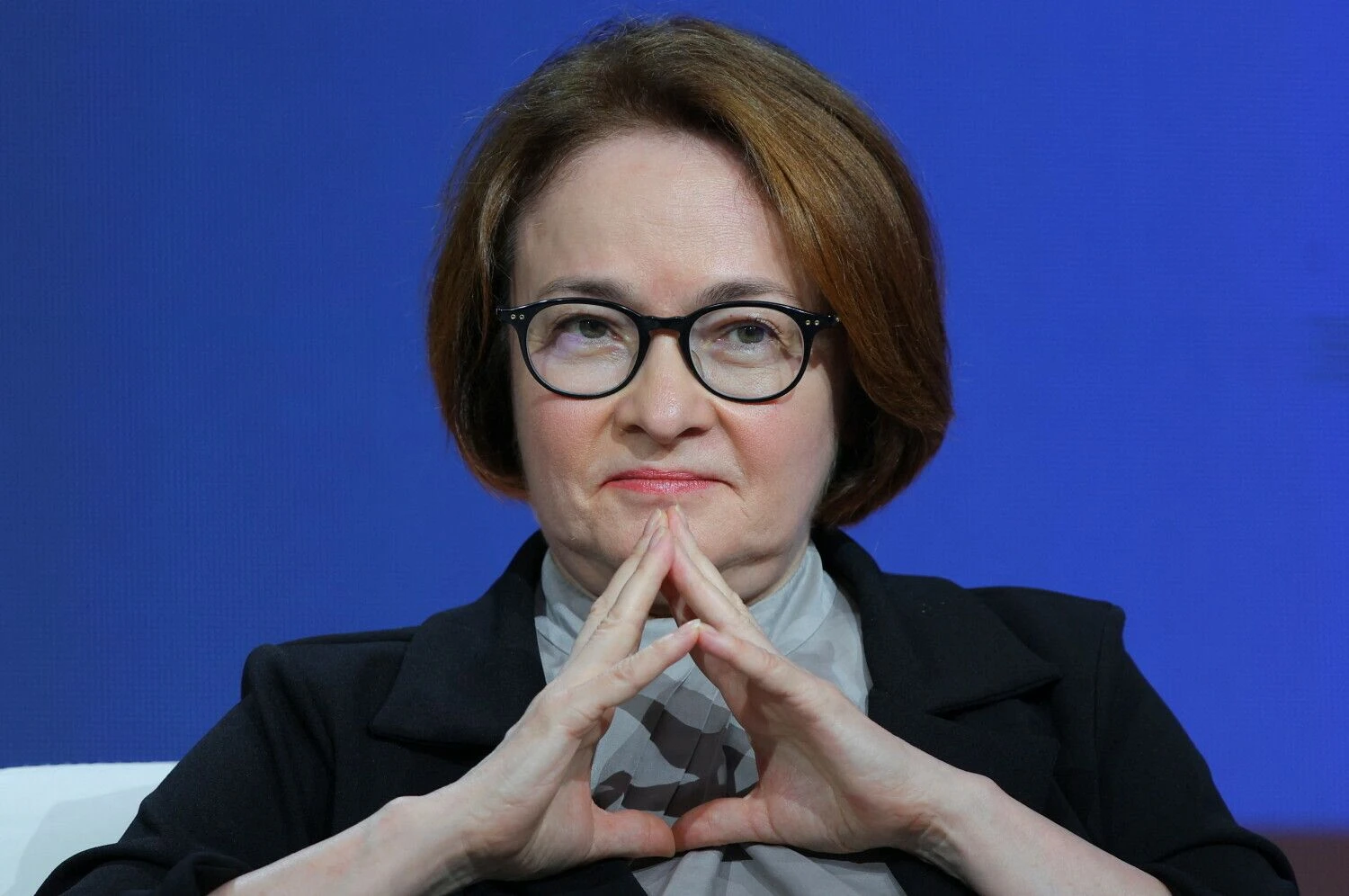E. Nabiulina, Rusijos Centrinio banko vadovė. Evgenijos Novozheninos („Reuters“/„Scanpix“) nuotr.