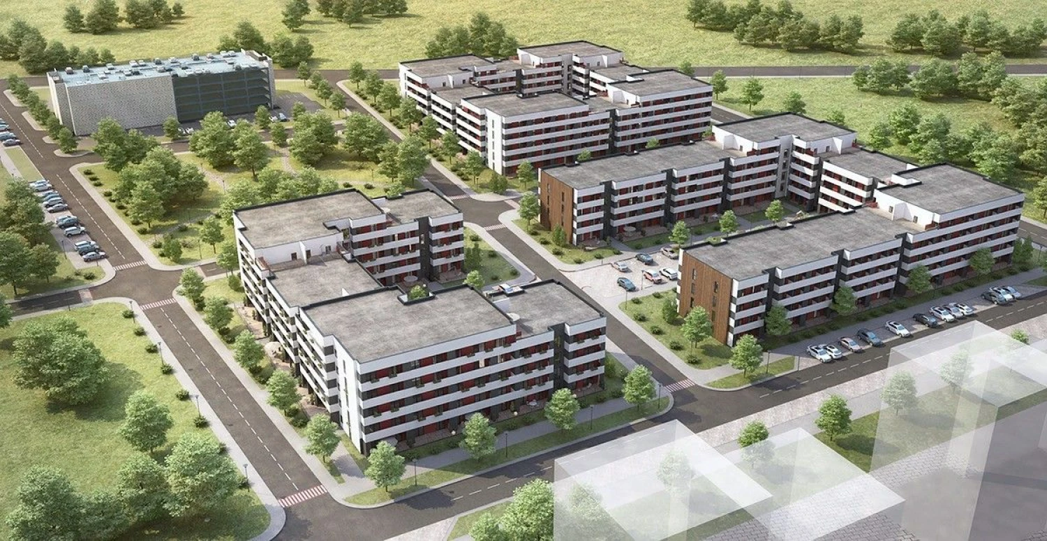 Projekto „Naujoji Pilaitė“ 11, 12 ir 13 etapų vizualizacija.