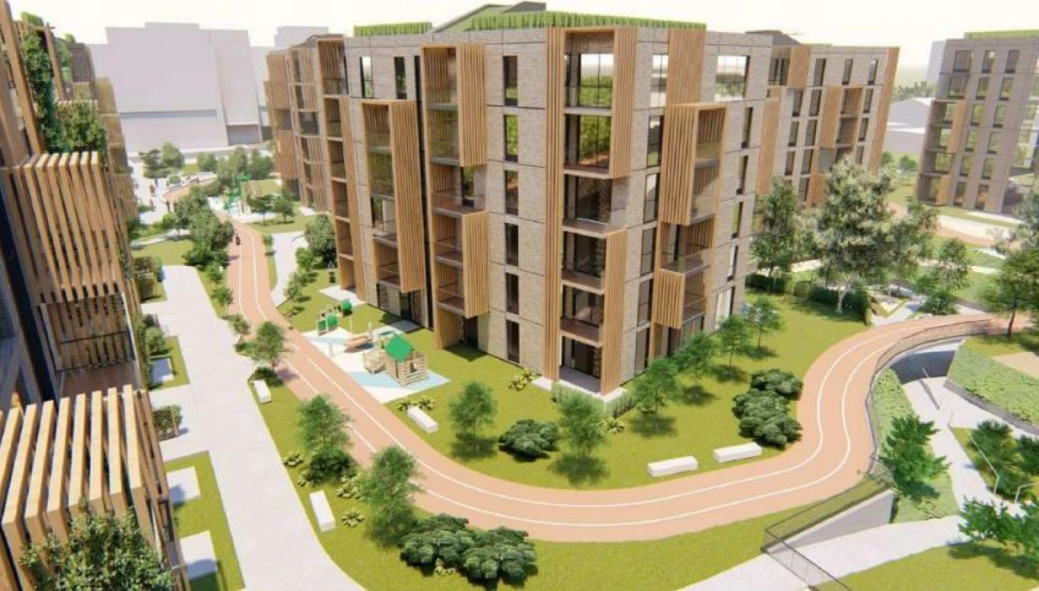 Bendrovės vizualizacija.