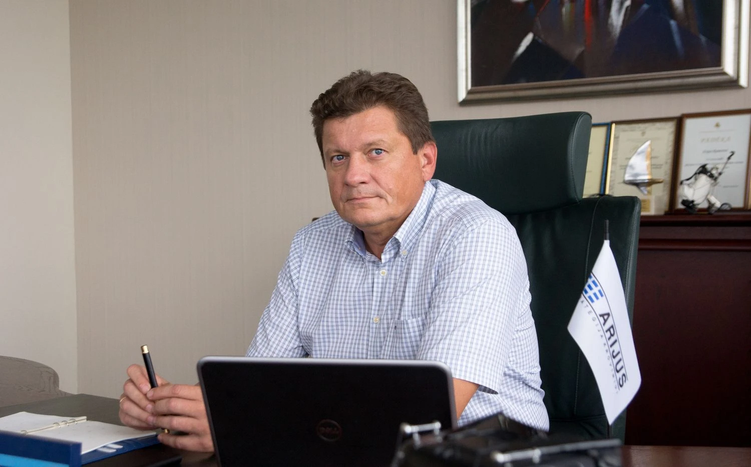 Arijus Ramonas, krovinių gabenimo, ekspedijavimo, sandėliavimo įmonės „Arijus“ generalinis direktorius.
Algimanto Kalvaičio nuotr.