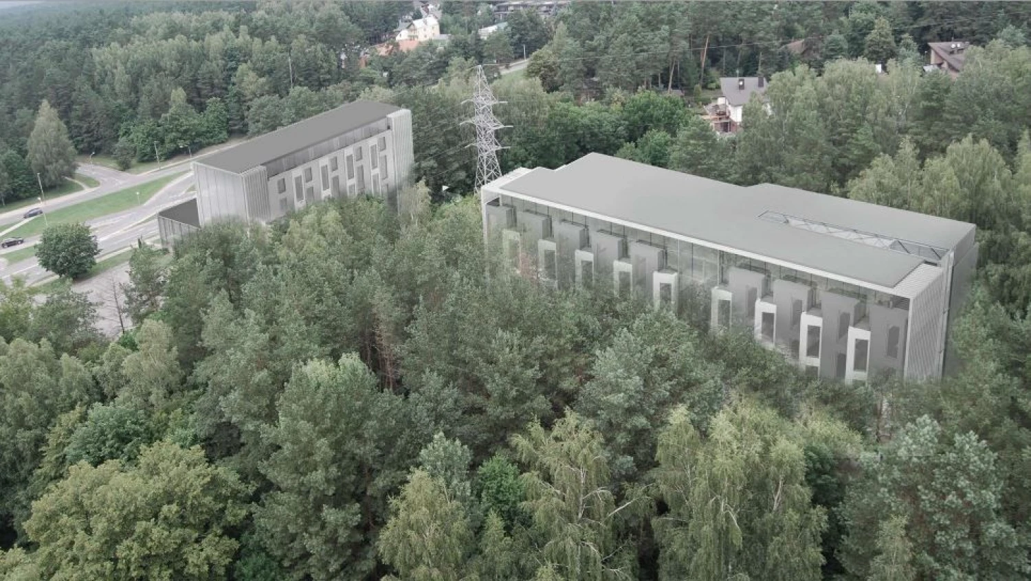Bendrovės vizualizacija.