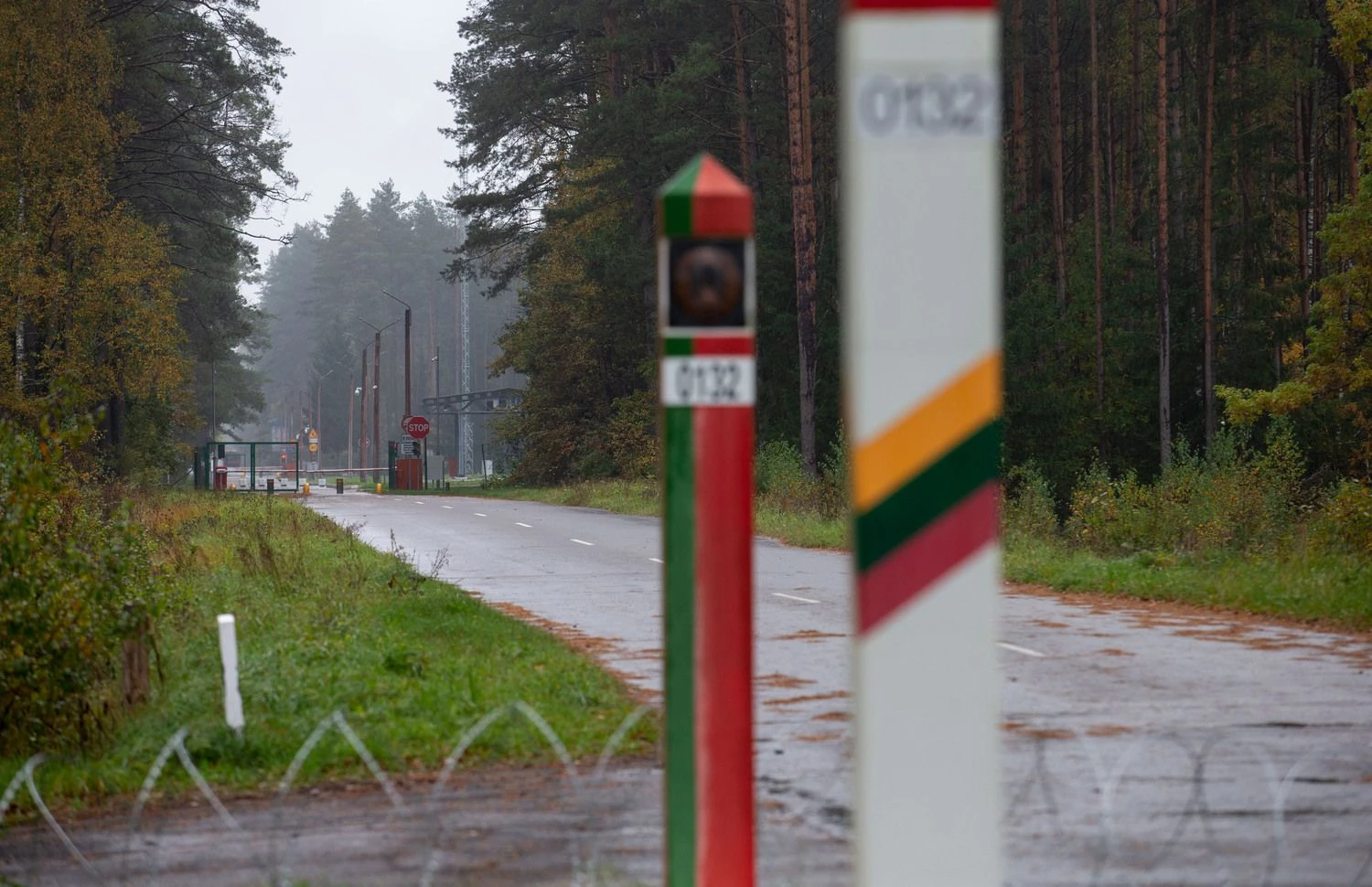 Lietuvos-Baltarusijos pasienis ties Latežeriu. Juditos Grigelytės (VŽ) nuotr.