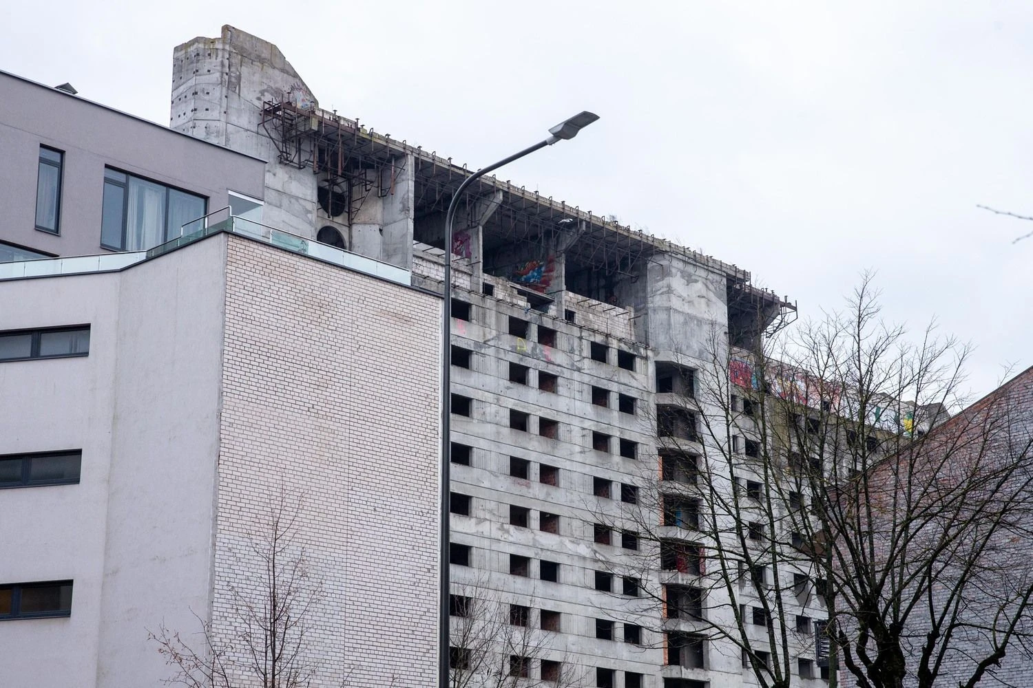 Nebaigtas „Britanikos“ viešbutis. Juditos Grigelytės (VŽ) nuotr.