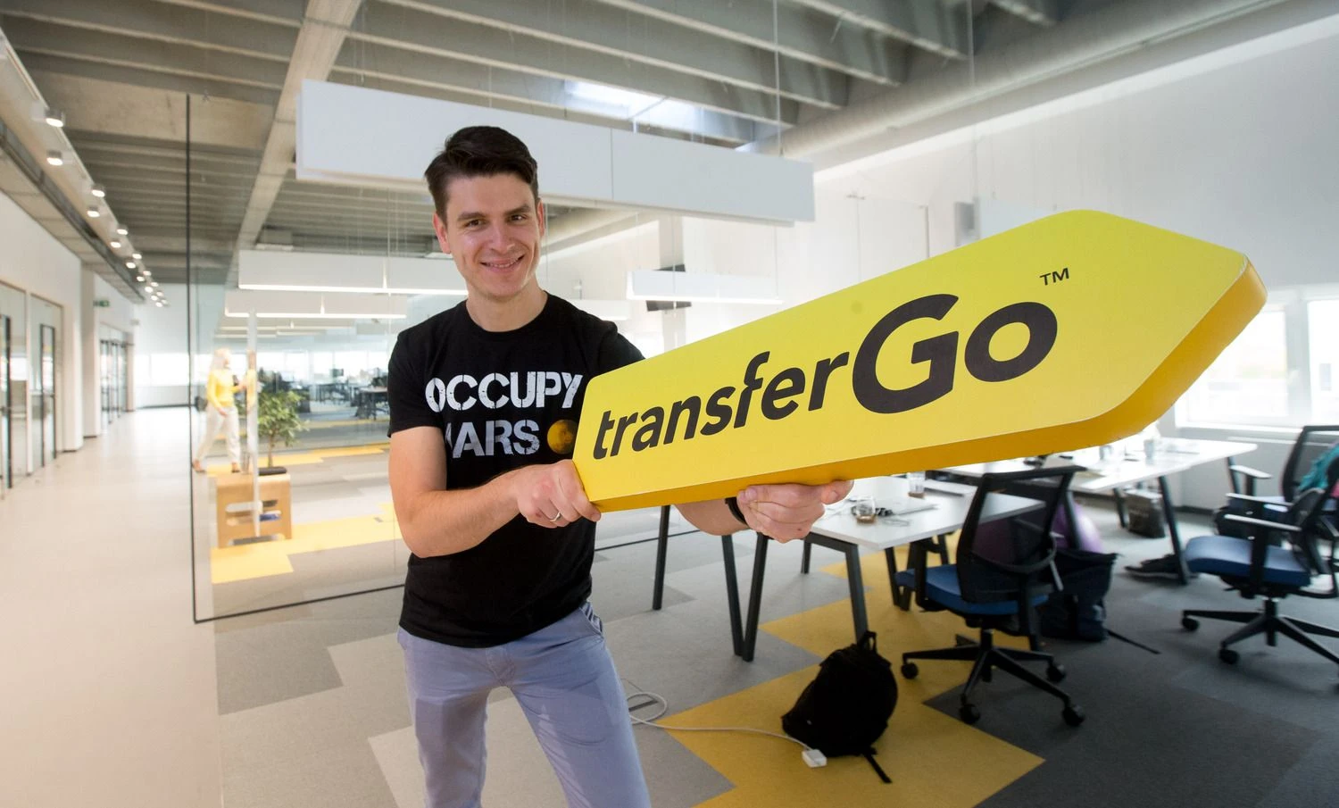 Daumantas Dvilinskas, „TransferGo“ generalinis direktorius. Juditos Grigelytės (VŽ) nuotr.