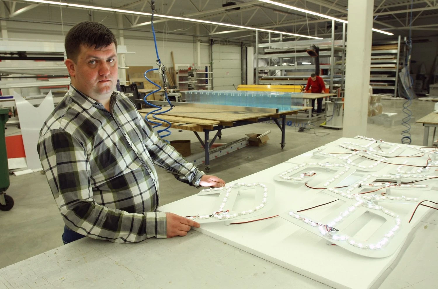 Audrius Butkevičius, UAB „RD Signs“ direktorius, sako, kad padėtis labai neapibrėžta ir turimi finansiniai duomenys nepasiduoda jokiai analitikai. Giedriaus Baranausko nuotr.