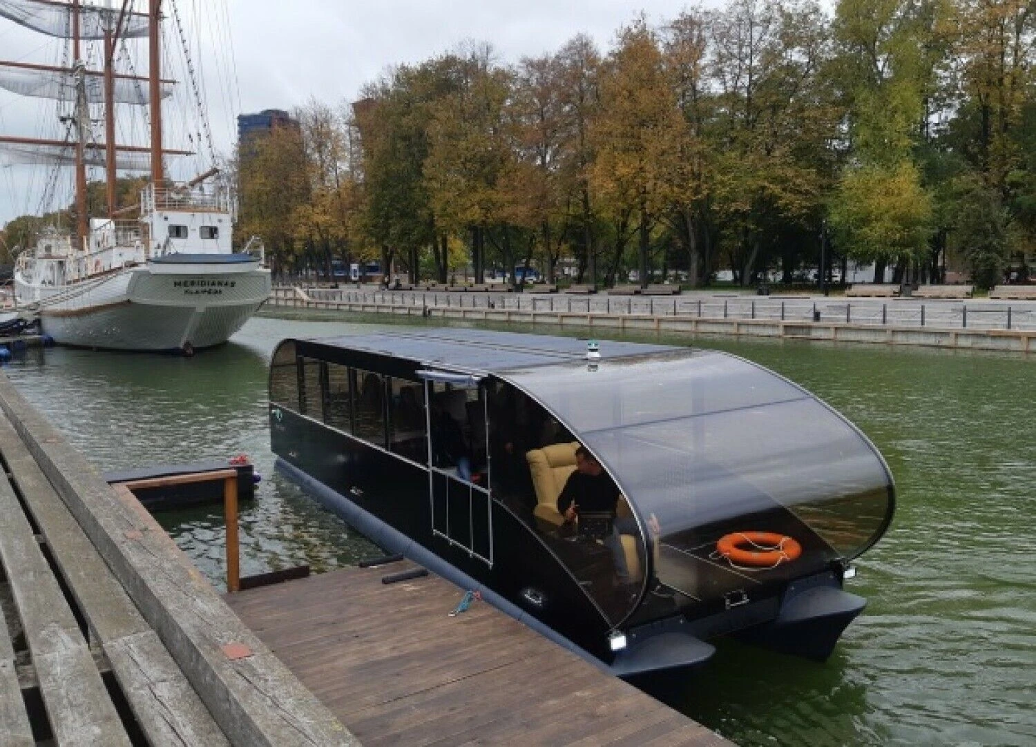 Vandens autobusas Dangėje. „Popa LT“ nuotr.