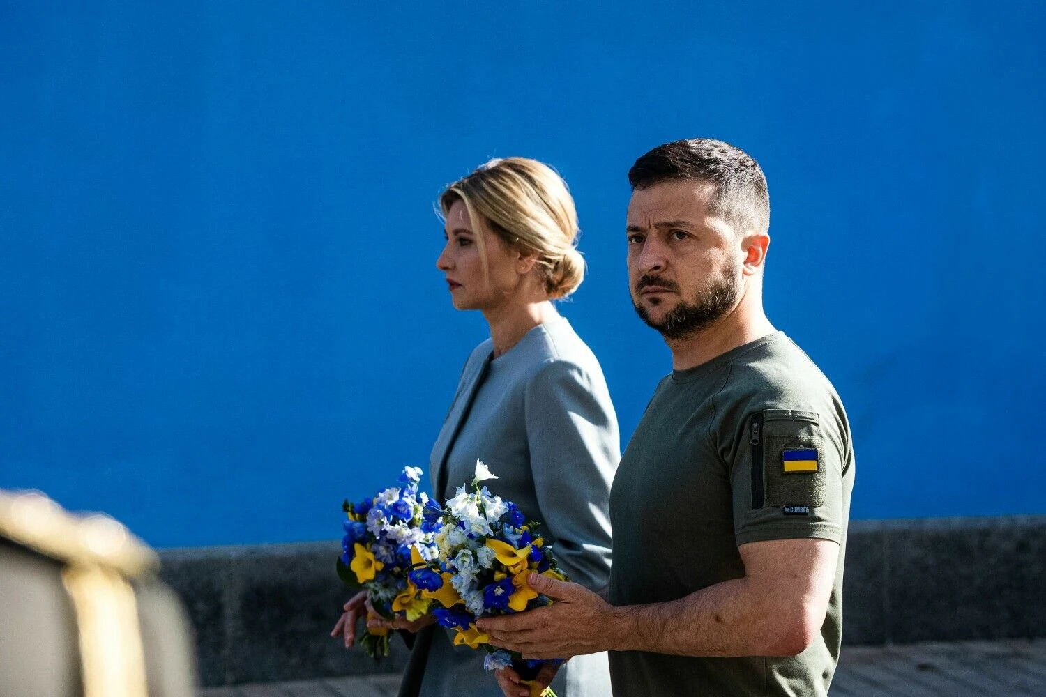 Olena ir Volodymyras Zelenskiai. Prezidentūros nuotr.