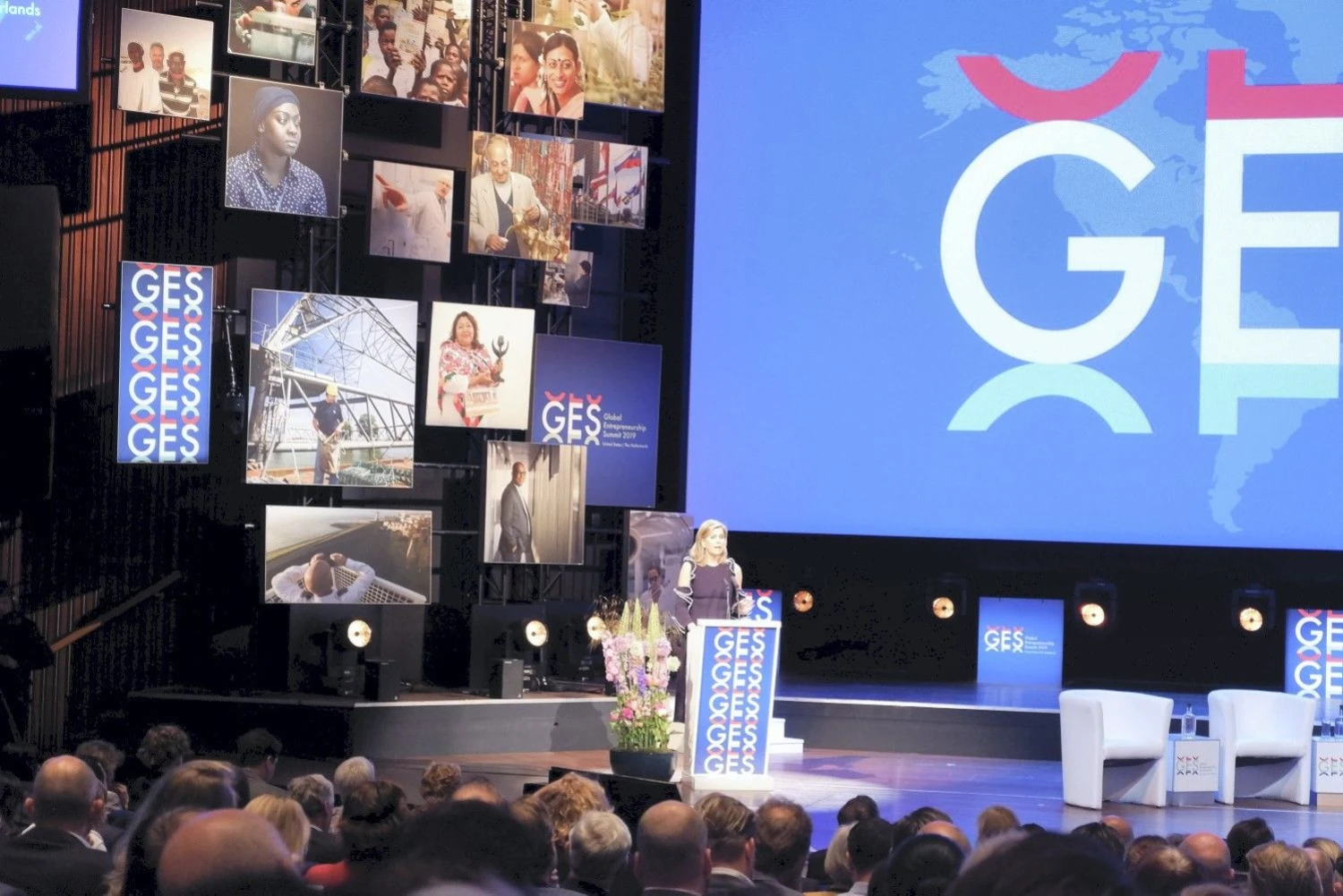 Hagoje birželio 3-5 d. vyksta Pasaulio verslumo susitikimas „Global Entrepreneurship Summit 2019“. Gabijos Sabaliauskaitės (VŽ) nuotr.