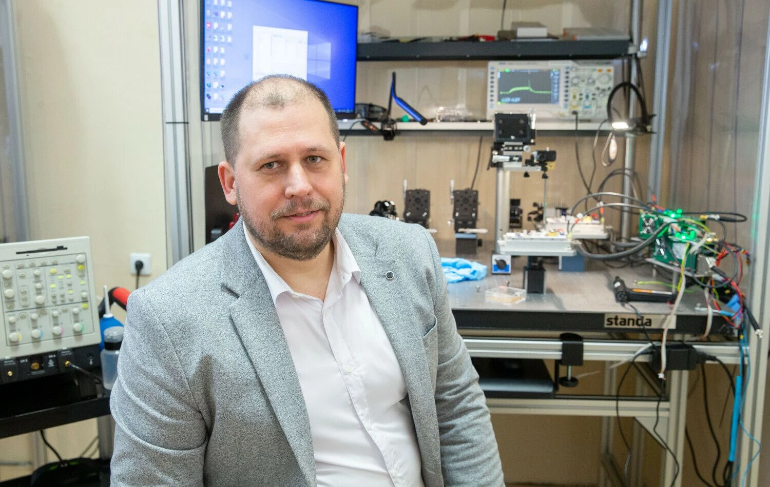 Gintas Jakubėnas, „Optonas“ ir „QS Lasers“ įkūrėjas ir vadovas. Juditos Grigelytės (VŽ) nuotr.