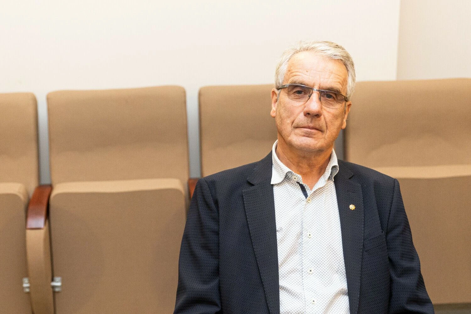 Danukas Arlauskas, buvęs Lietuvos darbdavių konfederacijos generalinis direktorius, teismo posėdyje. Pauliaus Peleckio (BNS) nuotr.