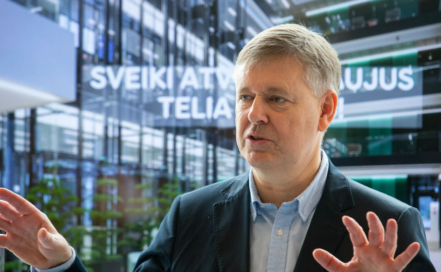 Danas Strombergas, „Telia Lietuvos“ vadovas. Juditos Grigelytės (VŽ) nuotr.