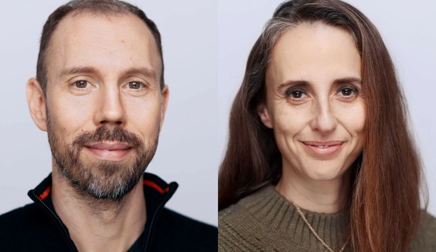 Johannas Querné, „Podimo“ augimo ir e. komercijos komandų vadovas, Malvina Goldfeld, „Podimo“ produkto vadovė. (VŽ koliažas)