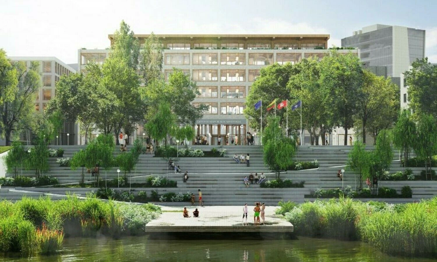 Ministerijų miestelis. „Do Architects“ vizualizacija.