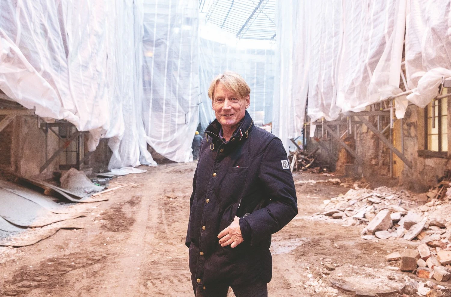 „Tai nėra didžiausias Vilniuje vystomas projektas, bet tikrai įdomiausias“, – sako Nielsas Peteris Pretzmannas, „Asgaard A/S“ valdybos pirmininkas ir akcininkas. Juditos Grigelytės (VŽ) nuotr.