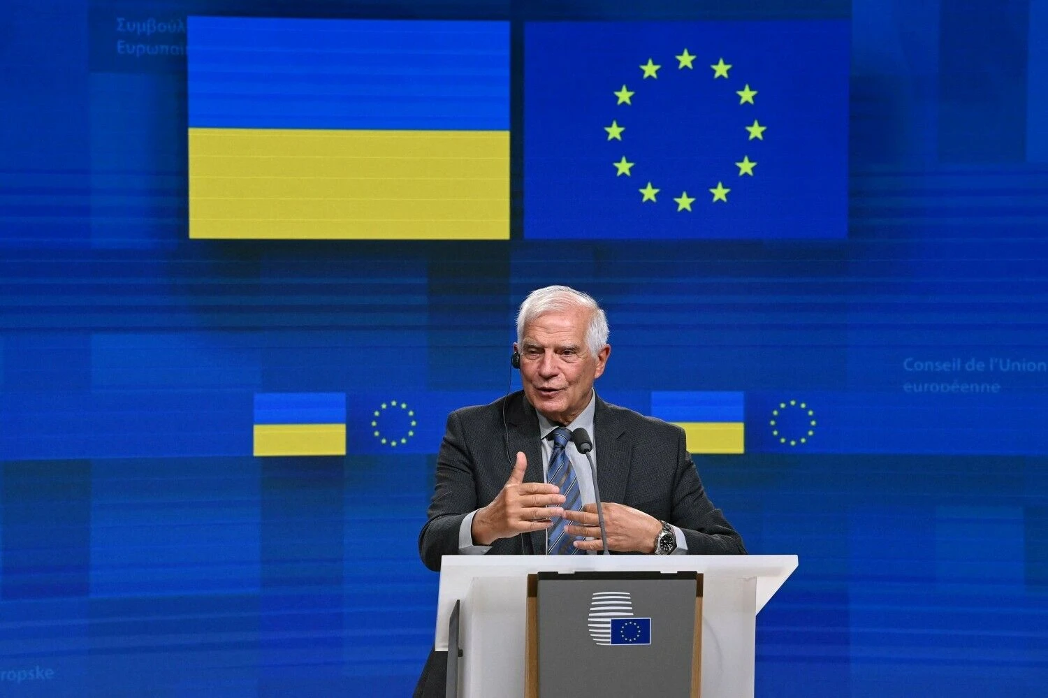 Josepas Borrellis, Europos Sąjungos diplomatijos vadovas. AFP / „Scanpix“ nuotr.