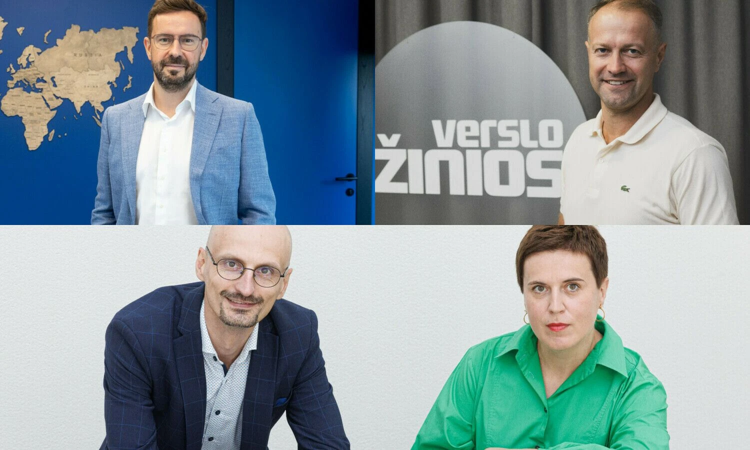 Š. Dyburis (kairėje) „AIMS International Lietuva“ vadovaujantysis partneris, D. Misiūnas, ISM vadybos ir ekonomikos universiteto rektorius, D. Filonovienė ir G. Murauskas, advokatų kontoros „Noor“ įkūrėjai. VŽ koliažas