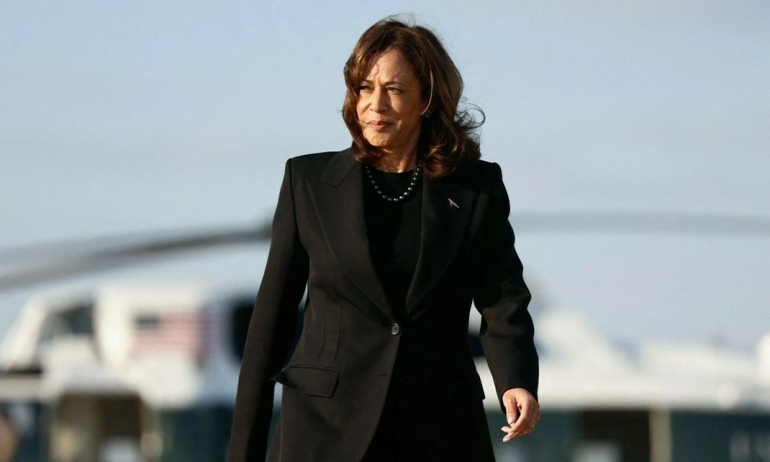 Kamala Harris, JAV viceprezidentė ir Demokratų partijos kandidatė į prezidentus. Evelyn Hockstein (AFP / „Scanpix“) nuotr.