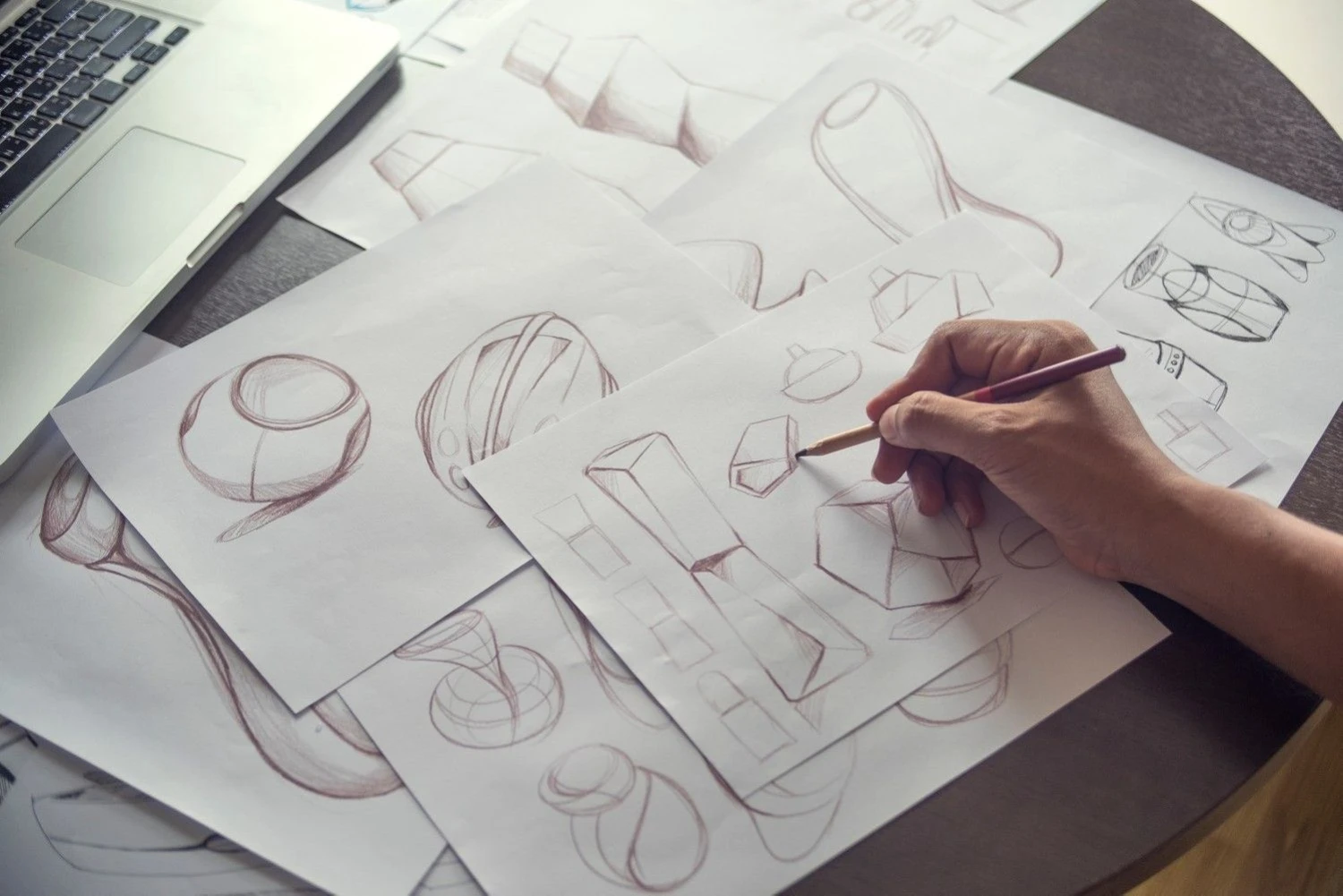 Production designer sketching Drawing Development process prototype Design idea Creative Concept