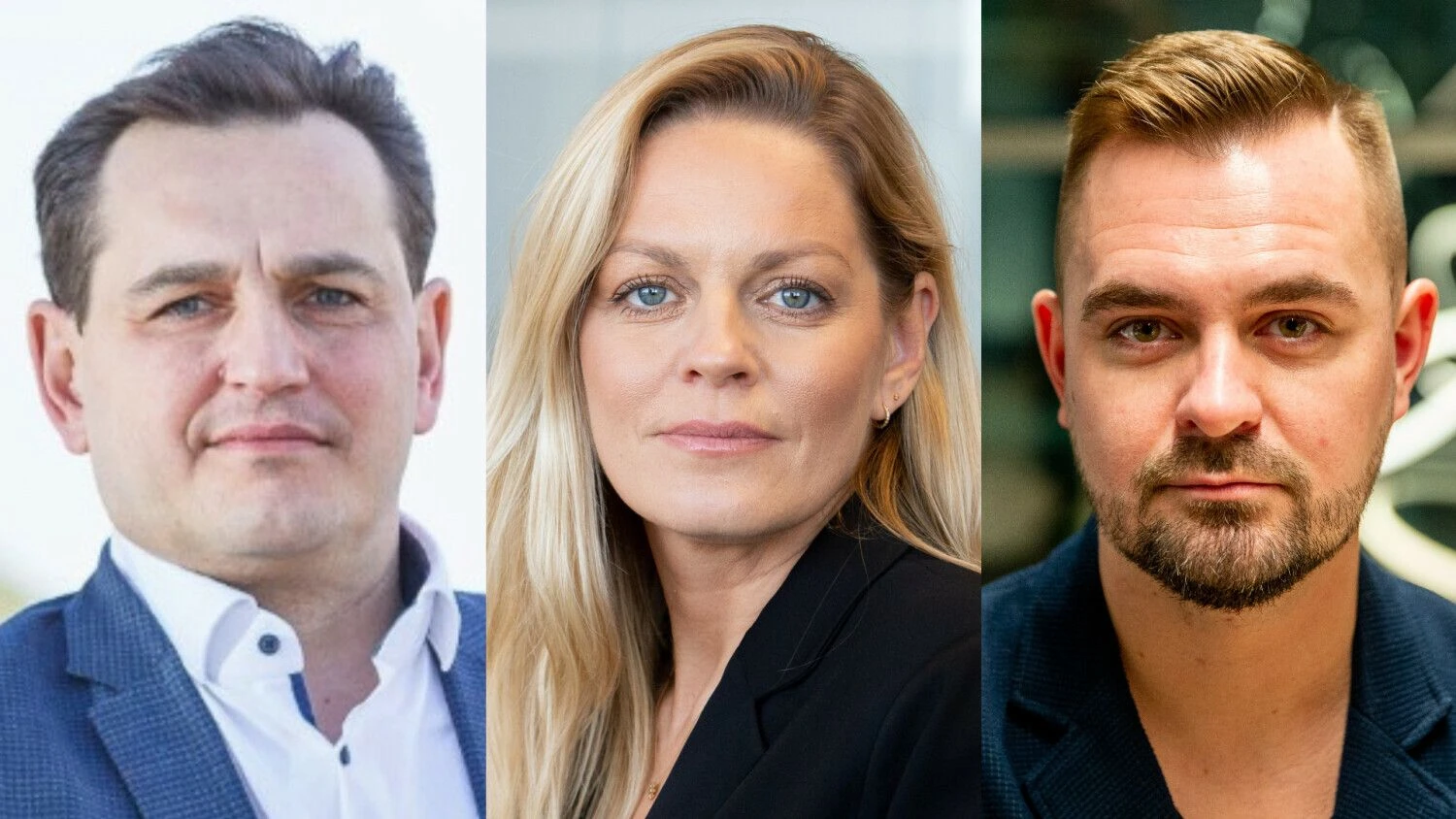 VŽ koliažas. Iš kairės: Žygimantas Susnys, Roberta Rudokienė, Andrius Milinavičius.