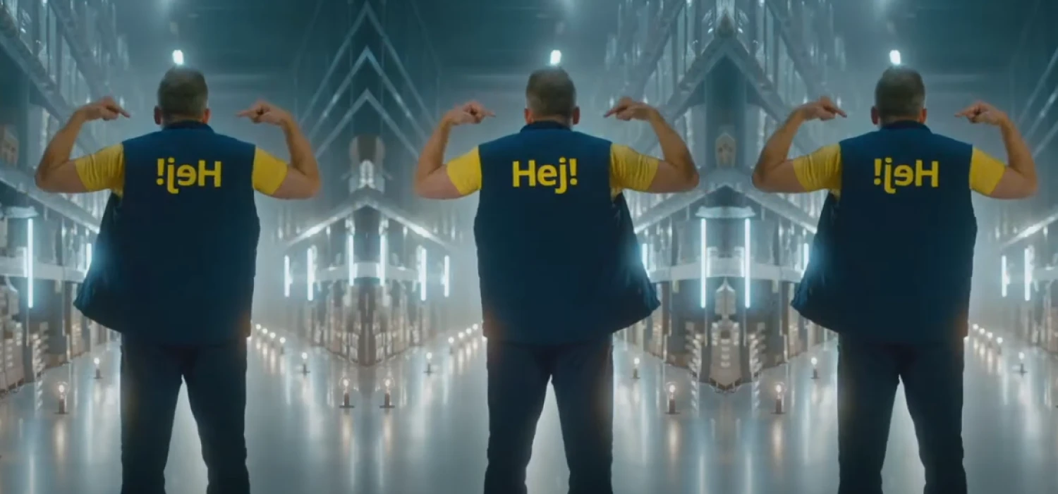 Kadras iš naujo IKEA klipo.
