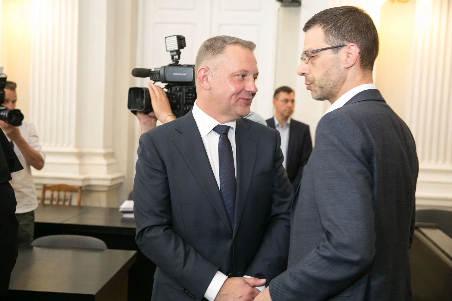 Eligijus Masiulis, Šarūnas Gustainis. Vladimiro Ivanovo (VŽ) nuotr.