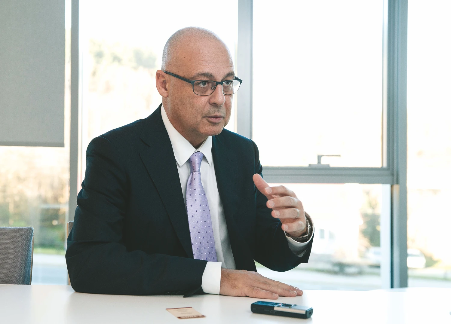 Marco Levi, „Ahlstrom“ vykdomasis direktorius: „Naujas gamybos linijas diegsime po 2018 m. Ir jei manęs klausiate, ar Lietuva yra tam patraukli, atsakau, kad ši šalis iš tiesų padeda mums augti.“ Juditos Grigelytės (VŽ) nuotr. 