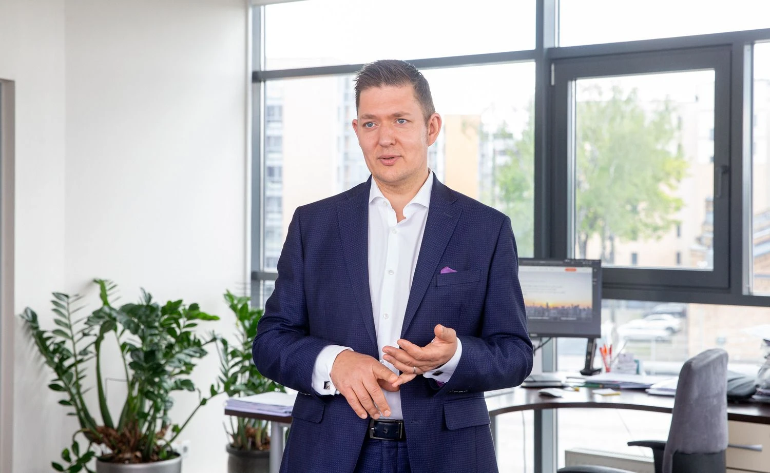 Audrius Rosinas, UADBB „Kreditų draudimo brokeris“ generalinis direktorius. Juditos Grigelytės (VŽ) nuotr.