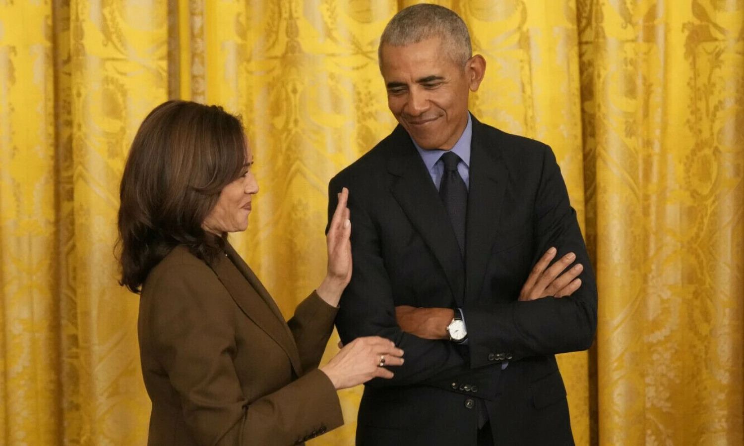 K. Harris ir B. Obama. „Scanpix“ nuotr.