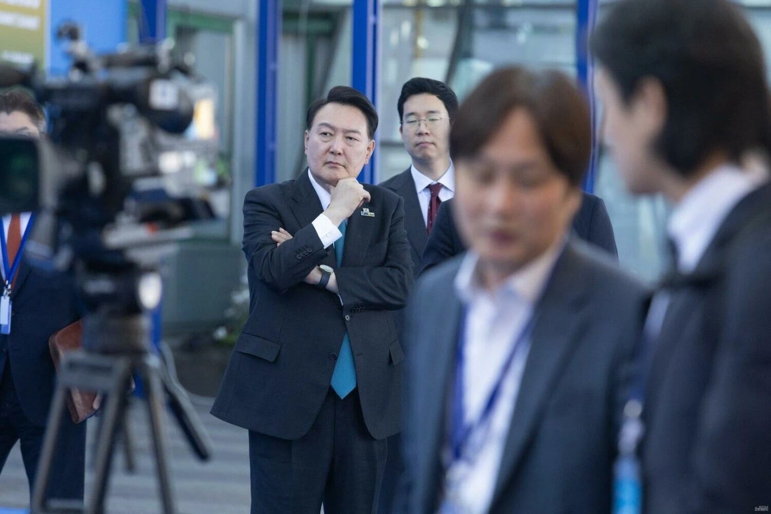 Yoon Suk-yeolas, Pietų Korėjos prezidentas, NATO viršūnių susitikime. Juditos Grigelytės (VŽ) nuotr.