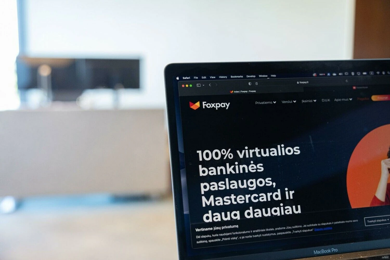 „Foxpay“ tinklapis. Juditos Grigelytės (VŽ) nuotr.