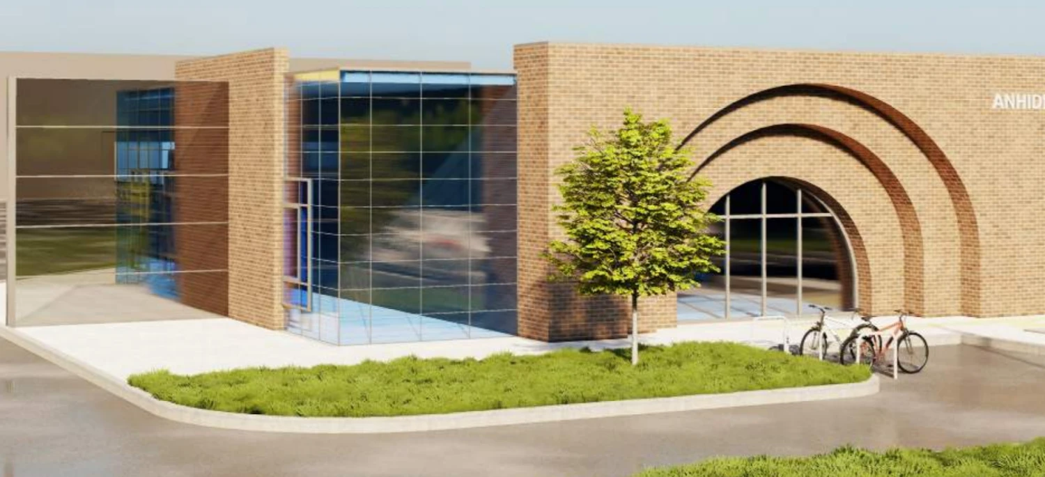 Bendrovės vizualizacija.