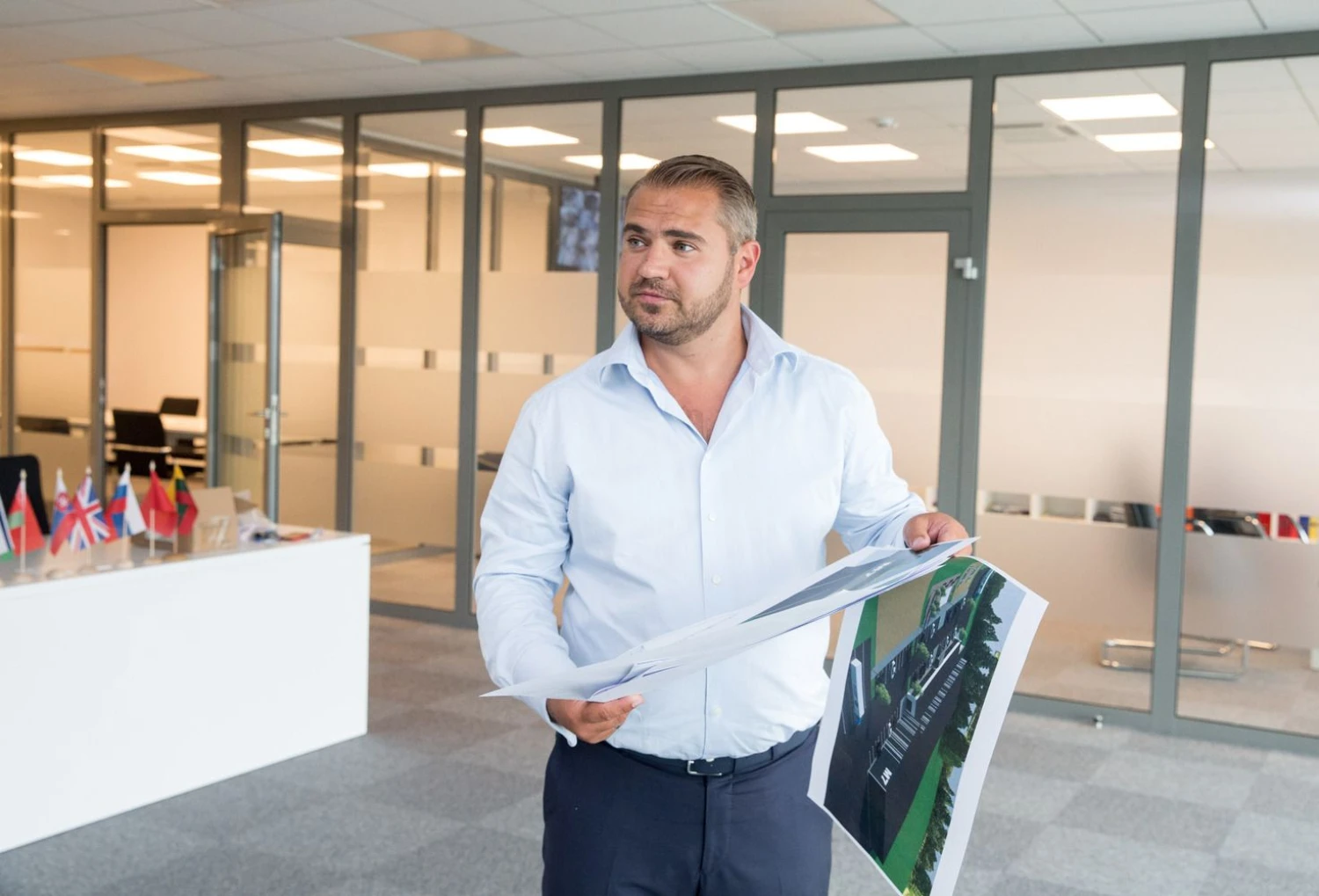 Maksimilianas Dolženka, UAB „Minsko7“ vadovas:  „Linija liko iki galo nesuderinta, todėl dirbti su ja nėra galimybės." Juditos Grigelytės (VŽ) nuotr.