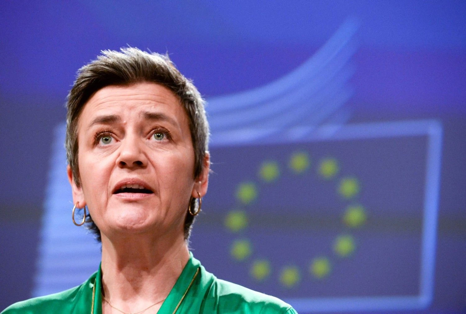Margrethe Vestager, už konkurencijos politiką atsakinga vykdomoji Europos Komisijos viceprezidentė. Johanna Geron (Reuters/Scanpix) nuotr. 
